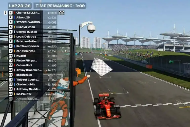 Leclerc wins second virtual Grand Prix