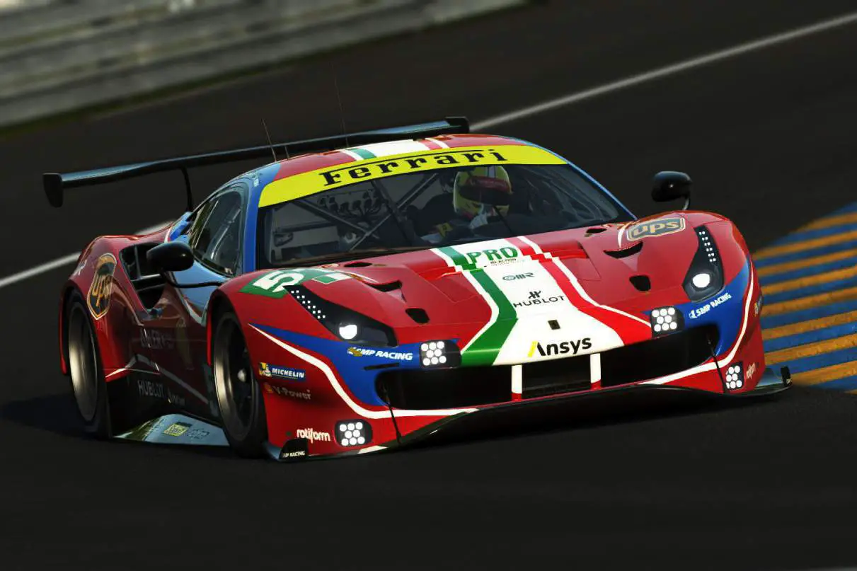 First official Ferrari rFactor 2 content with 488 GTE release