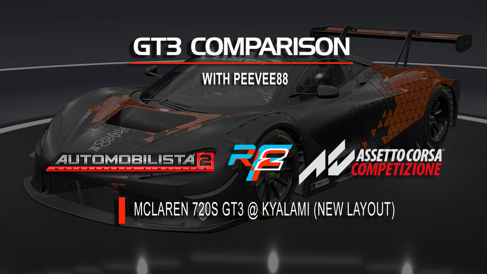 GT3 COMPARISON: McLaren GT3 in rF2 v ACC v AMS2