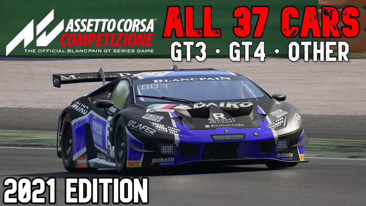 Assetto Corsa Competizione all cars 2021 edition