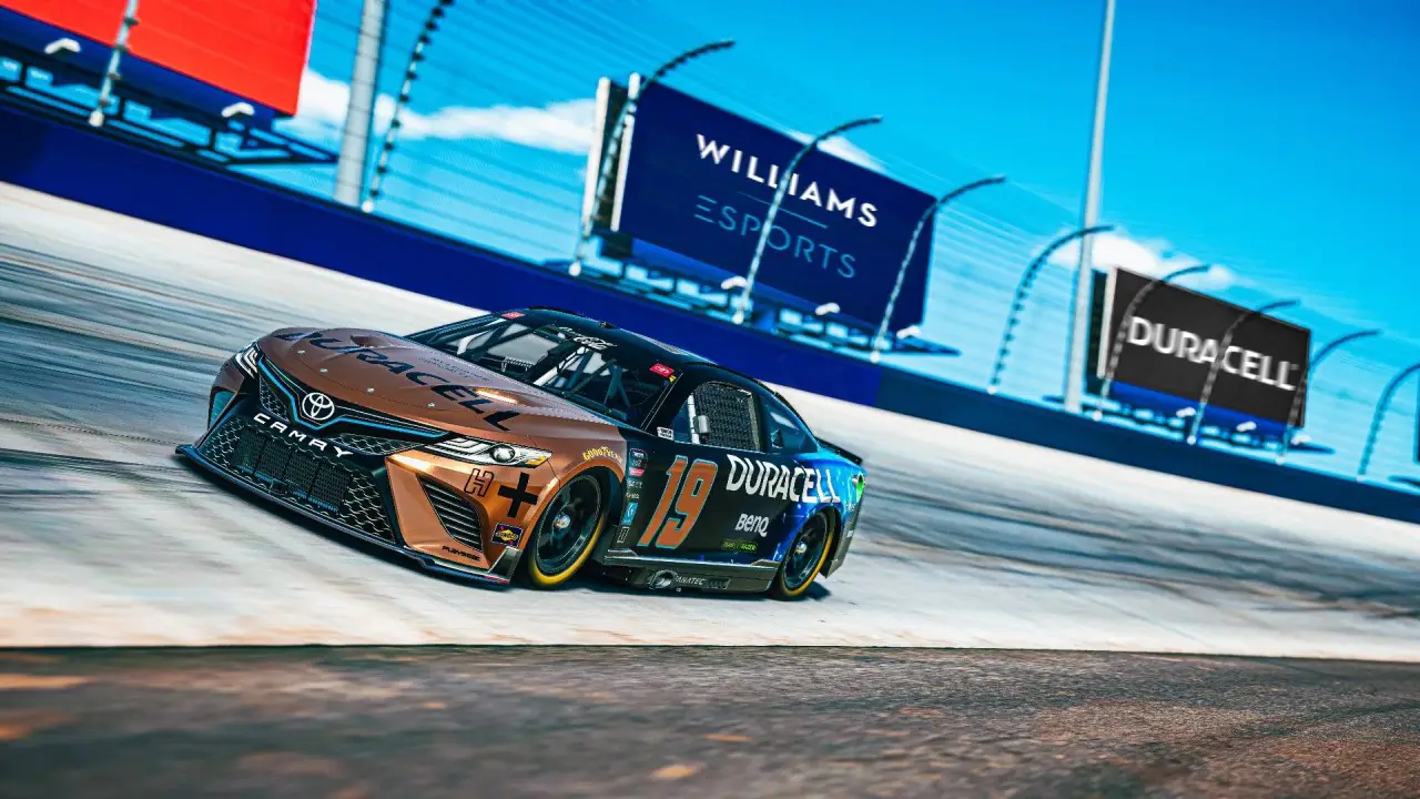 Duracell Is Title Partner For Williams Esports eNASCAR Team