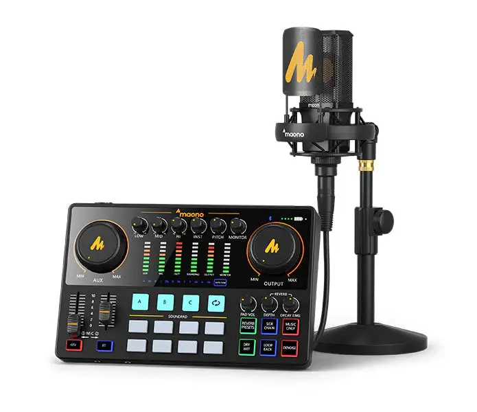 New Maonocaster E2 Podcast Mixer kit Review • SIMRACE247