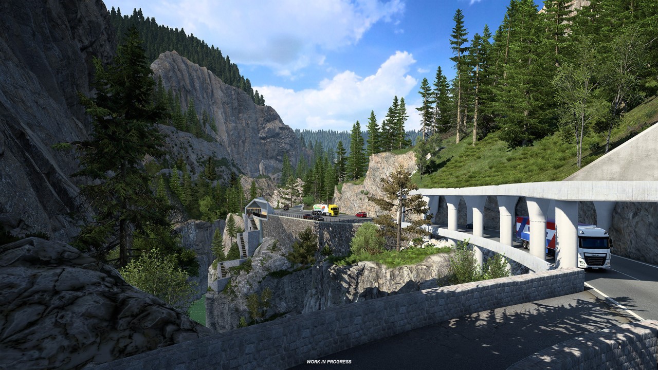Euro Truck Simulator 2 Switzerland Alps Rework