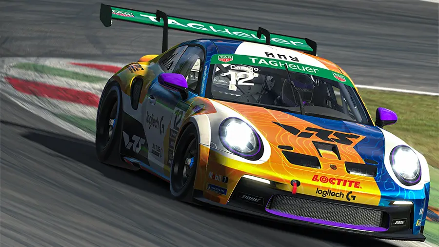 Jordan Caruso iRacing 2023 Porsche TAG Heuer Esports Supercup Champion