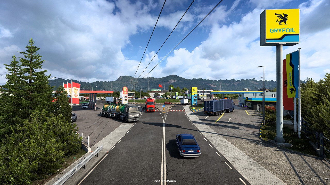 Euro Truck Simulator 2 West Balkans DLC: Gas Stations, Truck Stops & Rest Areas
