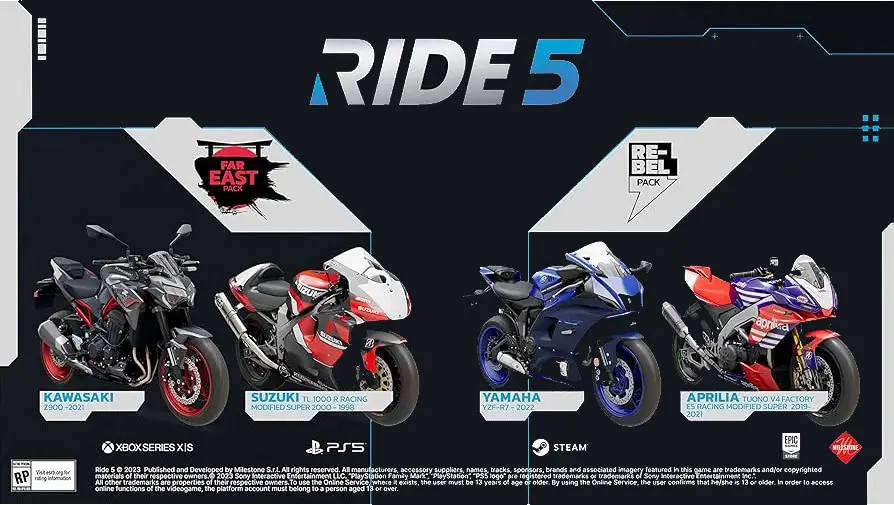 Ride 5 Far East & Rebel Pack DLC