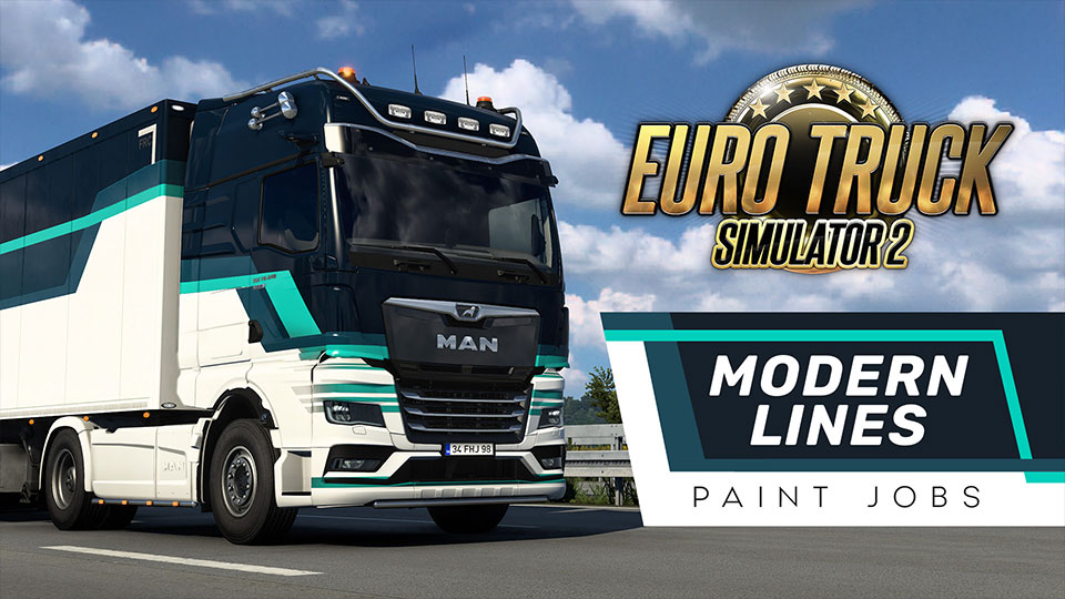 Euro Truck Simulator 2: Modern Lines Paint Job Pack DLC