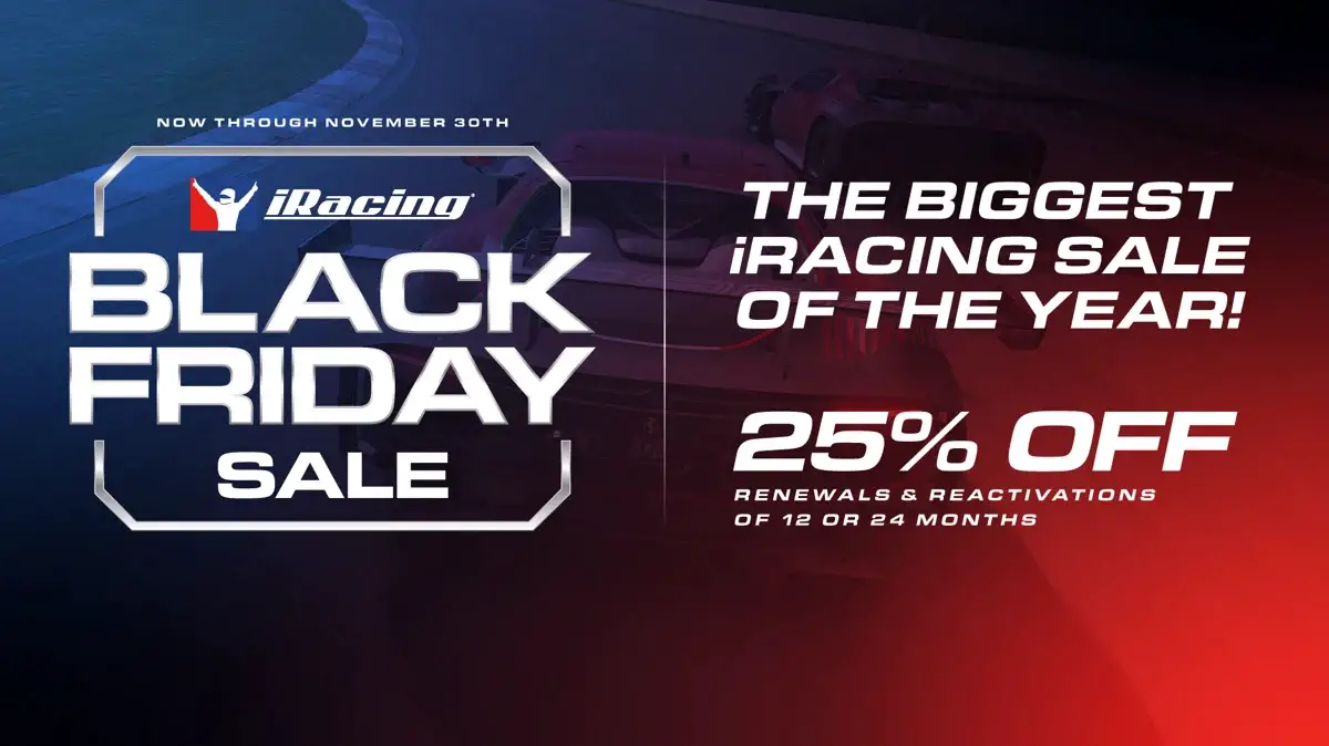 Don’t Miss Out on The iRacing Black Friday Sale!
