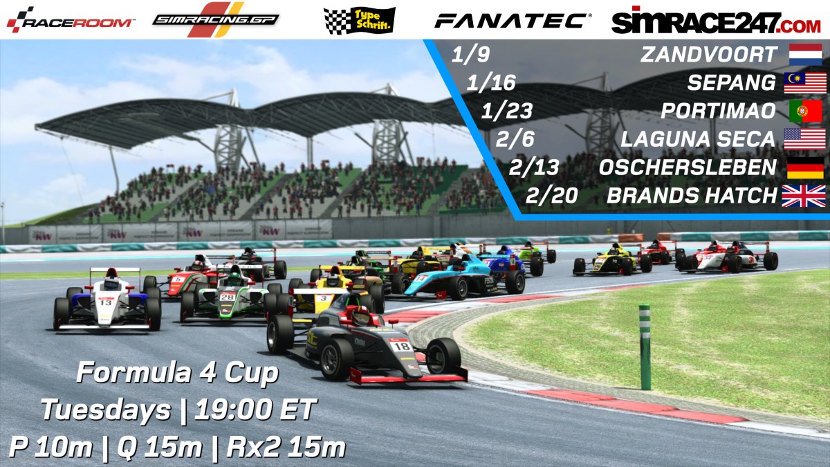 New Formula 4 Cup in RaceRoom with GRG